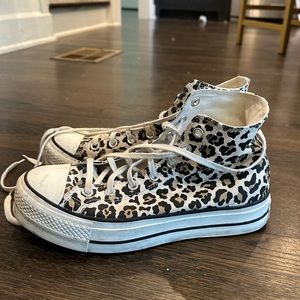 Converse Leopard Platform High Tops